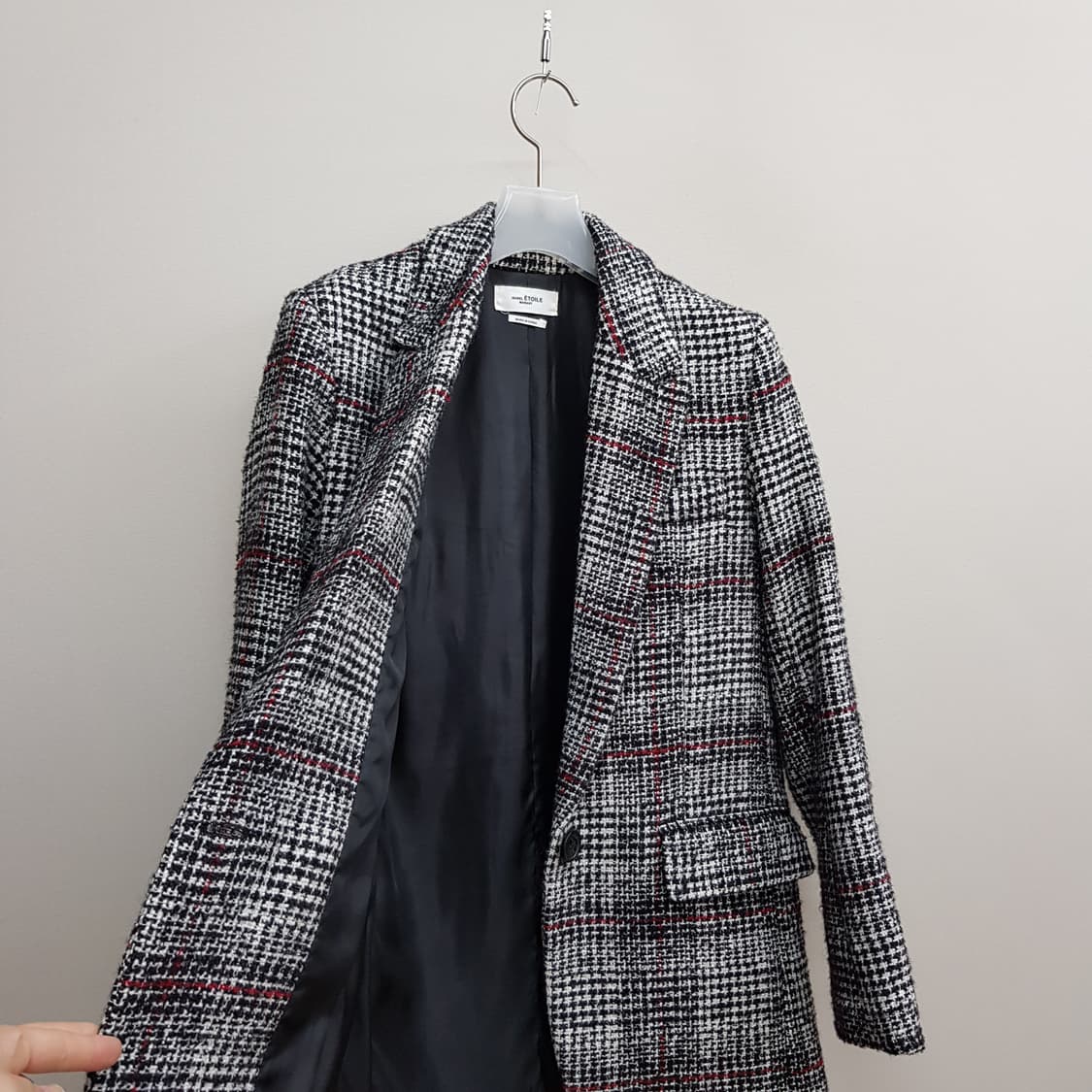 이자벨마랑 에뚜왈 버진울 트위드 체크 자켓 36사이즈 상품이미지7