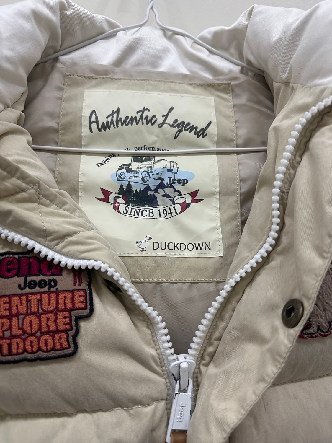 지프 덕다운 조끼패딩 상품이미지4