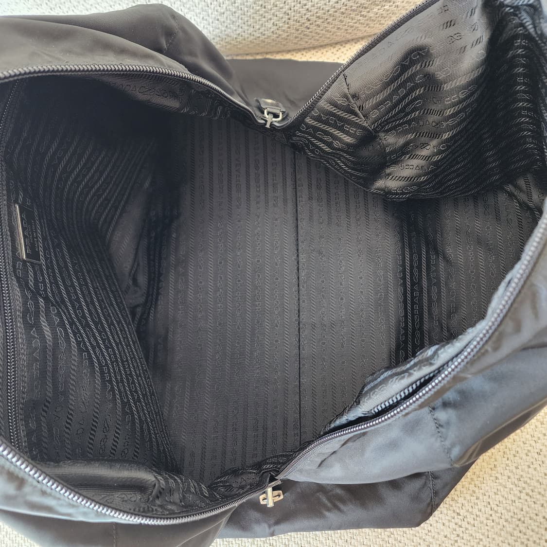 상태최상 프라다 테스토 나일론 사피아노 보스턴백 여행가방 토트형 상품이미지10