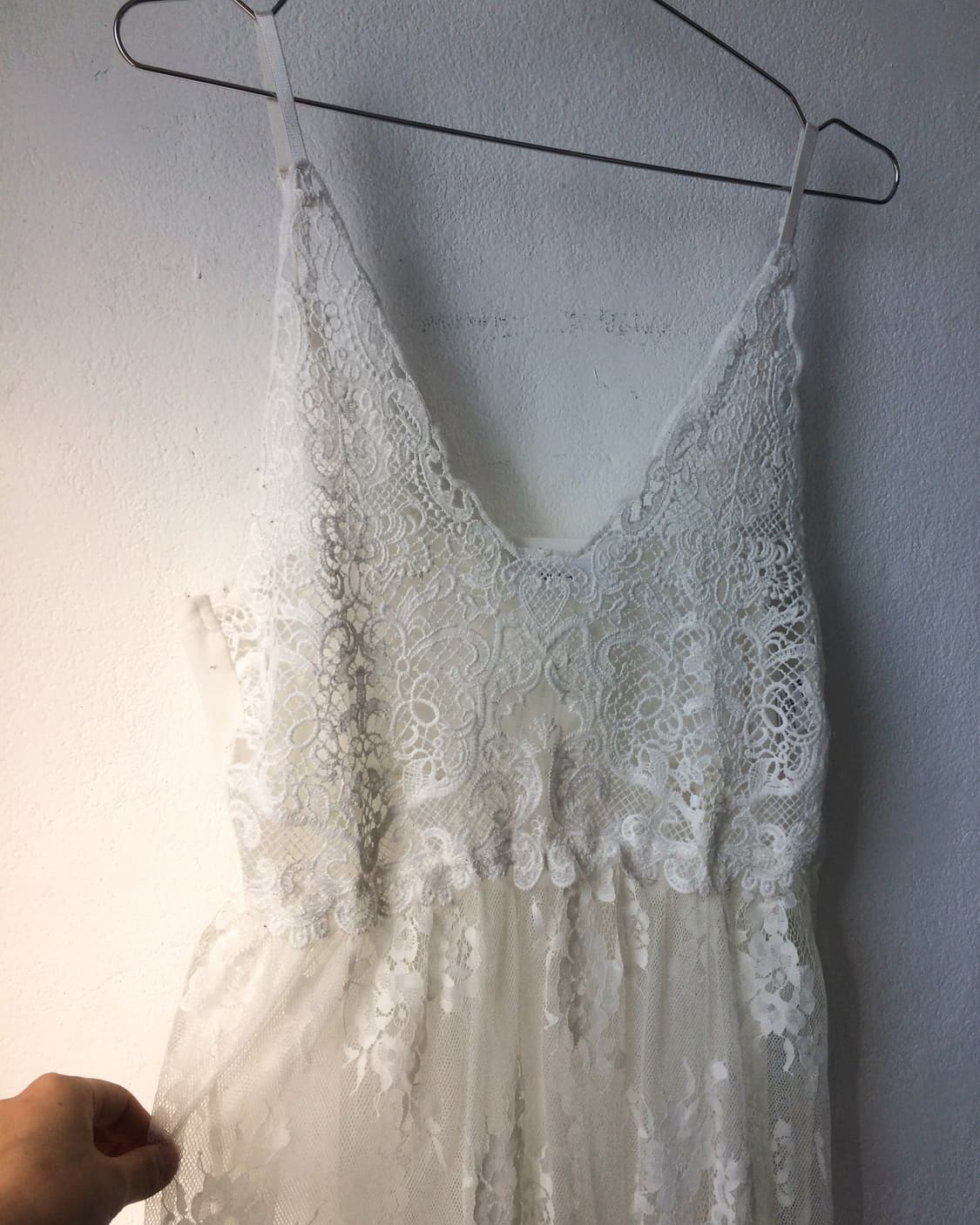 Crochet lace layered sleeveless onepiece 상품이미지5