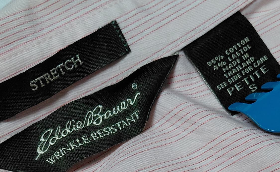 [Petite S] 에디바우어 핑크 스트라이프 링클프리 셔츠 상품이미지4