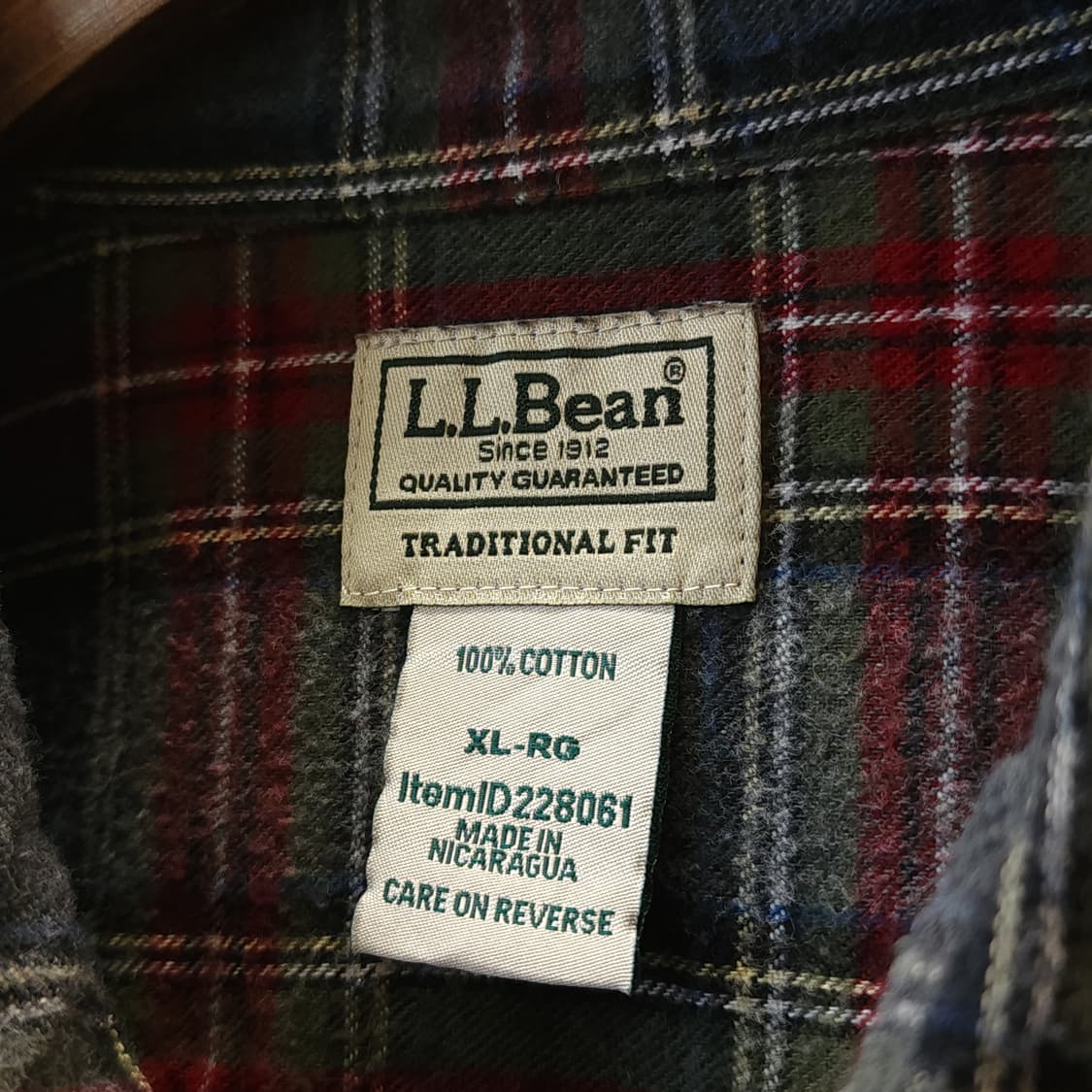 90s 엘엘빈 체크셔츠 플란넬 셔츠 헤비코튼 워크셔츠 아메리칸 체크 xl 상품이미지5