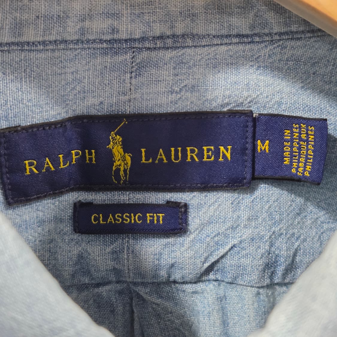 폴로랄프로렌 버튼다운 샴브레이 셔츠 M 상품이미지3