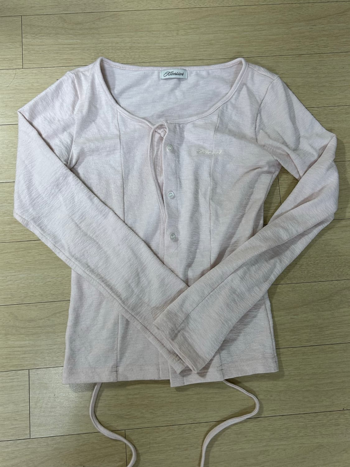 클리시어 Whisper strap cardigan 가디건 핑크 상품이미지2