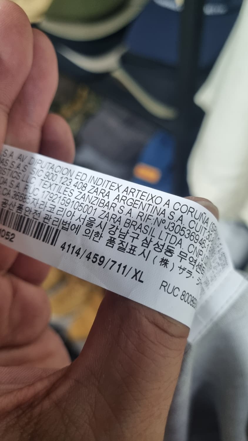 ZARA 레귤러핏 남성 반팔셔츠 XL(가단55) 상태9/10 상품이미지4