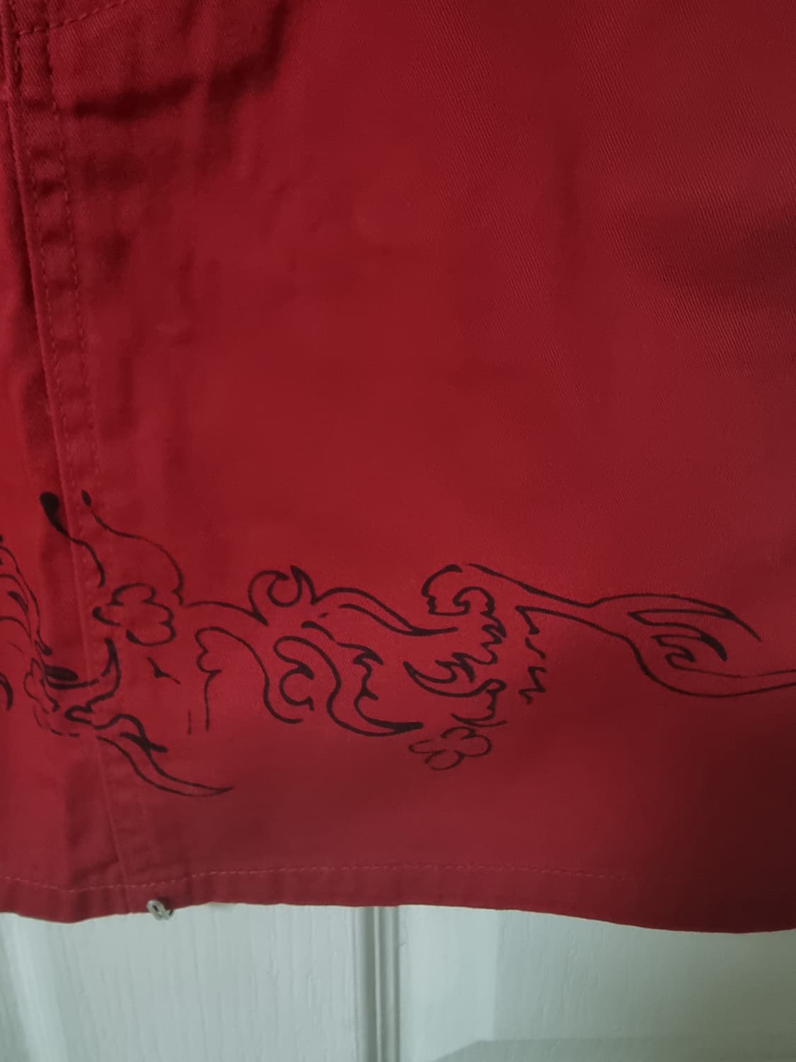 Mschf×dpgp chino mini skirt crimson red  상품이미지2