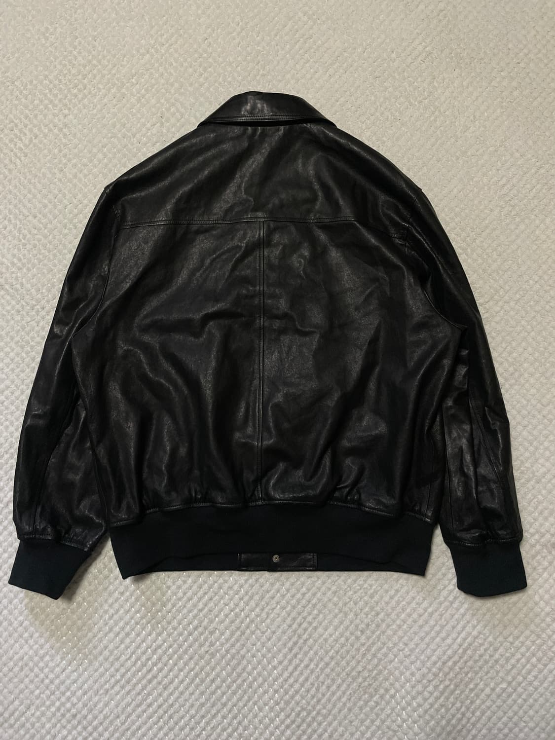 도프제이슨 프리미엄 배지터블 클래식 A-2 레더 자켓 블랙 상품이미지3