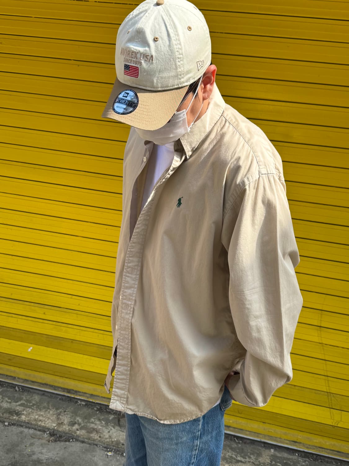 폴로 랄프로렌 옥스포드 셔츠 베이지 XL 상품이미지2