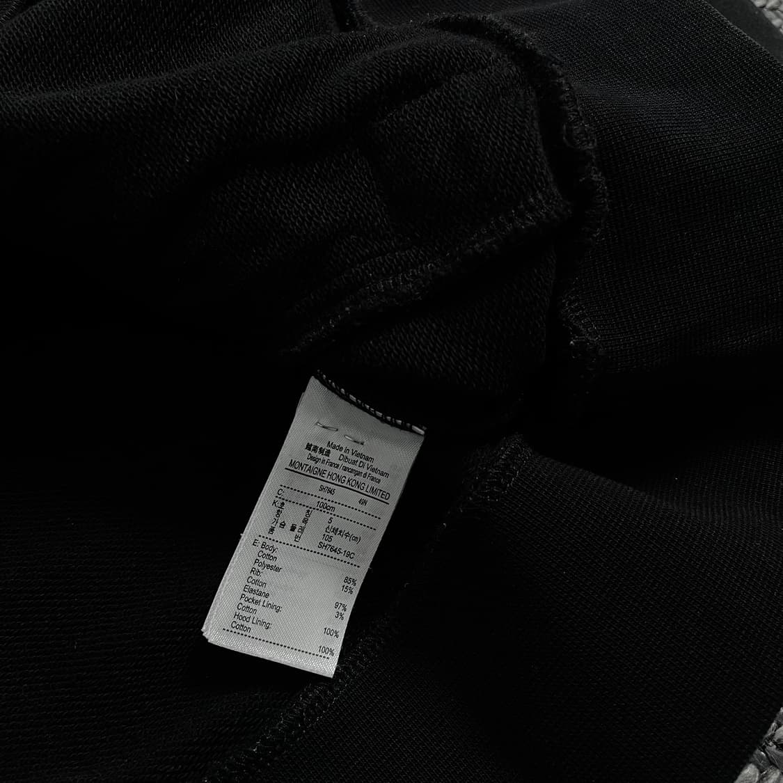 라코스테 자수로고 블랙 미니멀 후드 티셔츠o 3798 상품이미지6