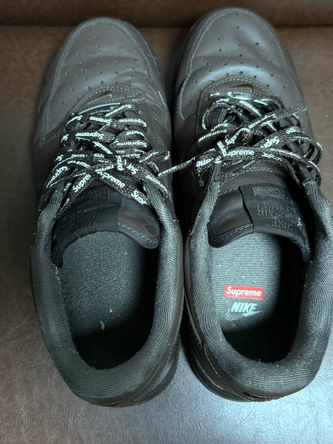 나이키X슈프림 에어포스 1 로우 바로크 브라운 (260) 상품이미지3