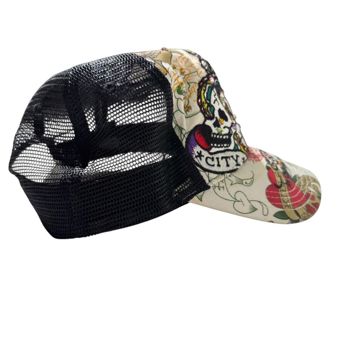 에드하디 스컬 큐빅 트러커 메쉬 볼캡 상품이미지4