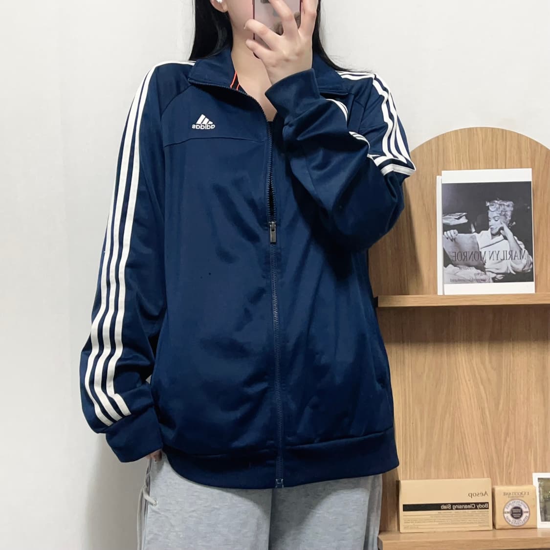 [정품] 아디다스 네이비 삼선 져지 [ XL ] 상품이미지1