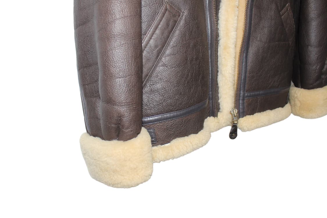 1990s 쉽스킨 시어링 B-3 폭격기 무스탕 상품이미지4