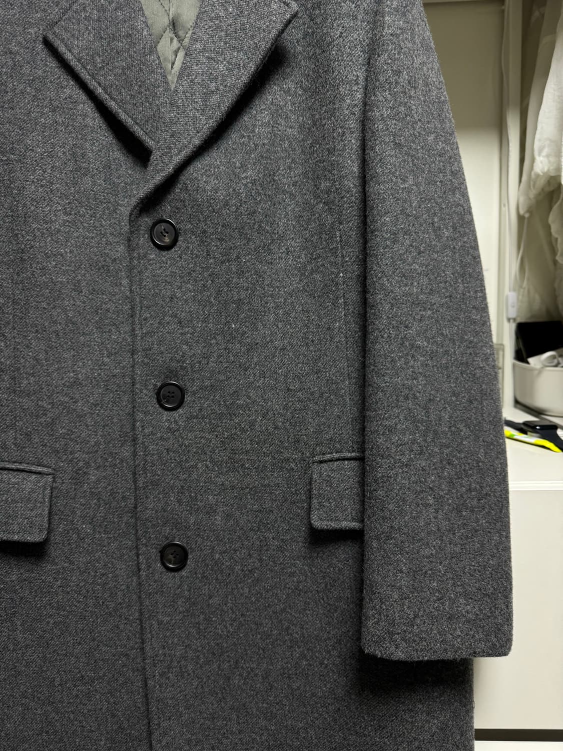 로우클래식 차콜 그레이 코트 S 상품이미지4