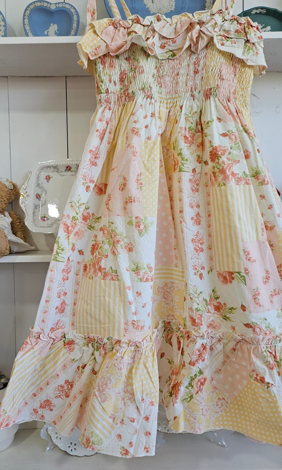 리즈리사(LIZ LISA) 플라워 패치워크 러블리 원피스 상품이미지6