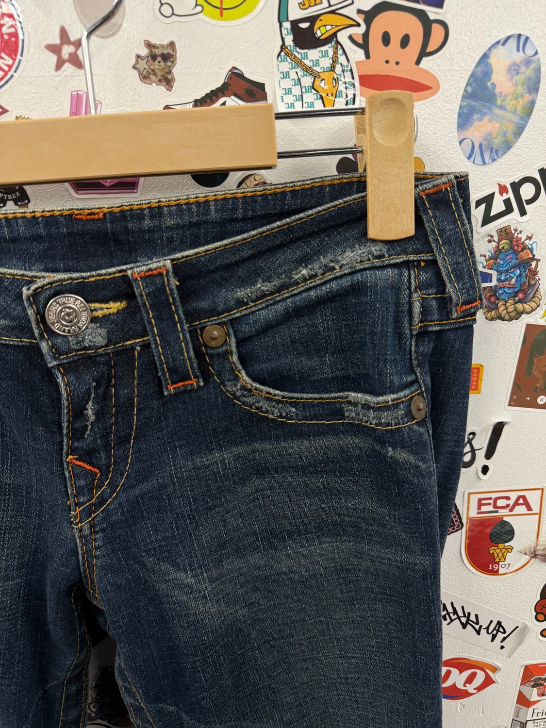 트루릴리젼 y2k 부츠컷 데님팬츠 27 사이즈 상품이미지4