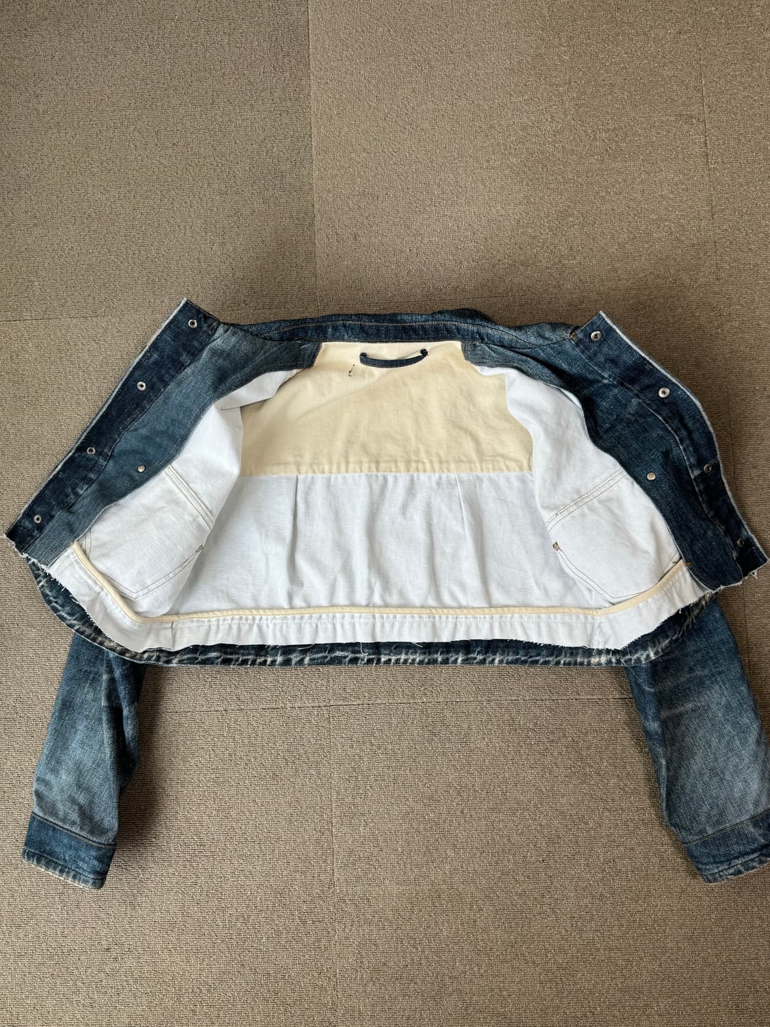 앤더슨벨 크롭 데님 자켓 상품이미지6