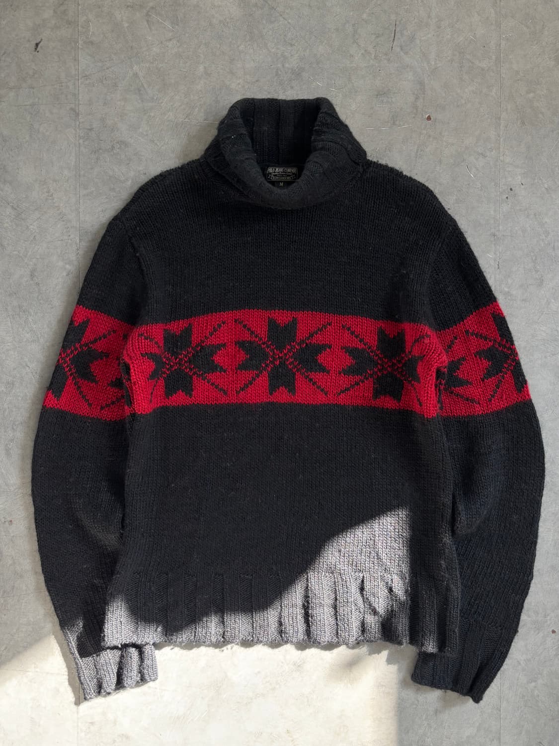 폴로 진스 노르딕 블랙 터틀넥 니트 상품이미지1