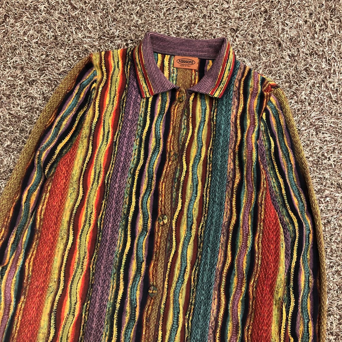 미쏘니 멀티컬러 패턴 가디건 상품이미지2