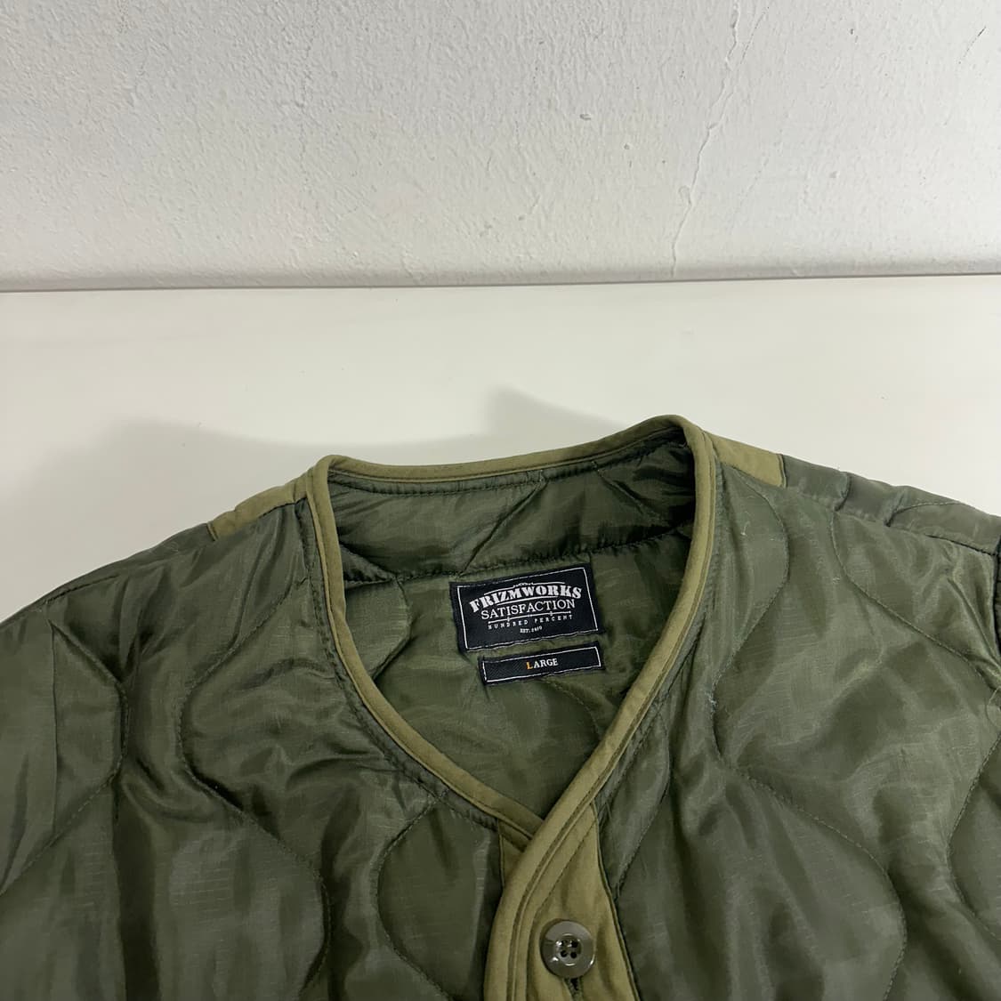 L 프리즘웍스 카키 깔깔이 퀼팅 라이너 자켓 상품이미지3