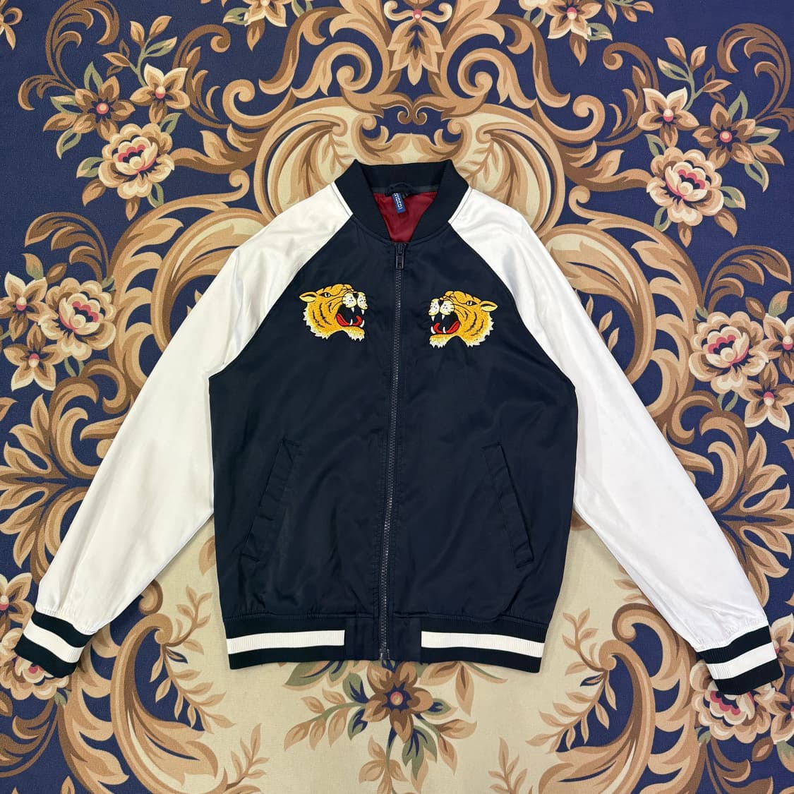 (M)에이치앤엠 H&M 스카잔 자켓(네이비,남흰) 상품이미지2