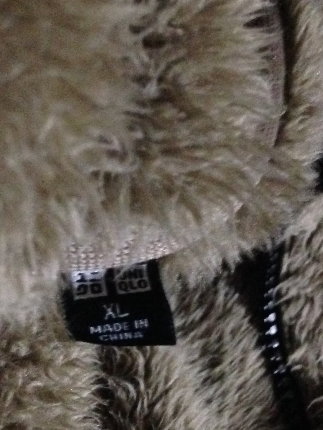 유니클로 브라운베이지 털 후리스 상품이미지2