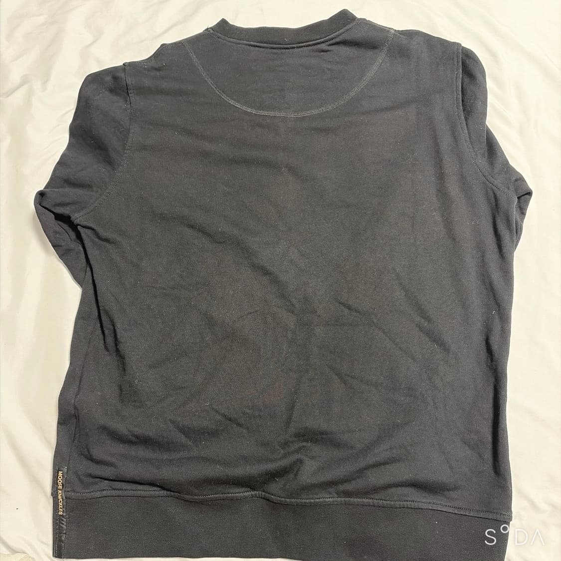 무스너클 블랙 맨투맨 티셔츠 L 상품이미지2