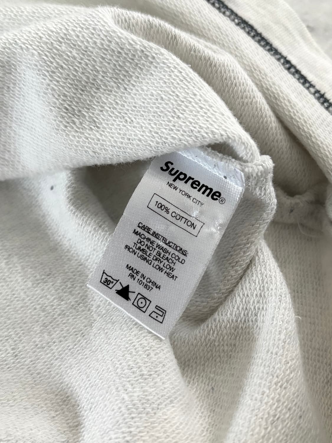 SUPREME 슈프림 16SS 로고 럭비 하프집업 상품이미지6