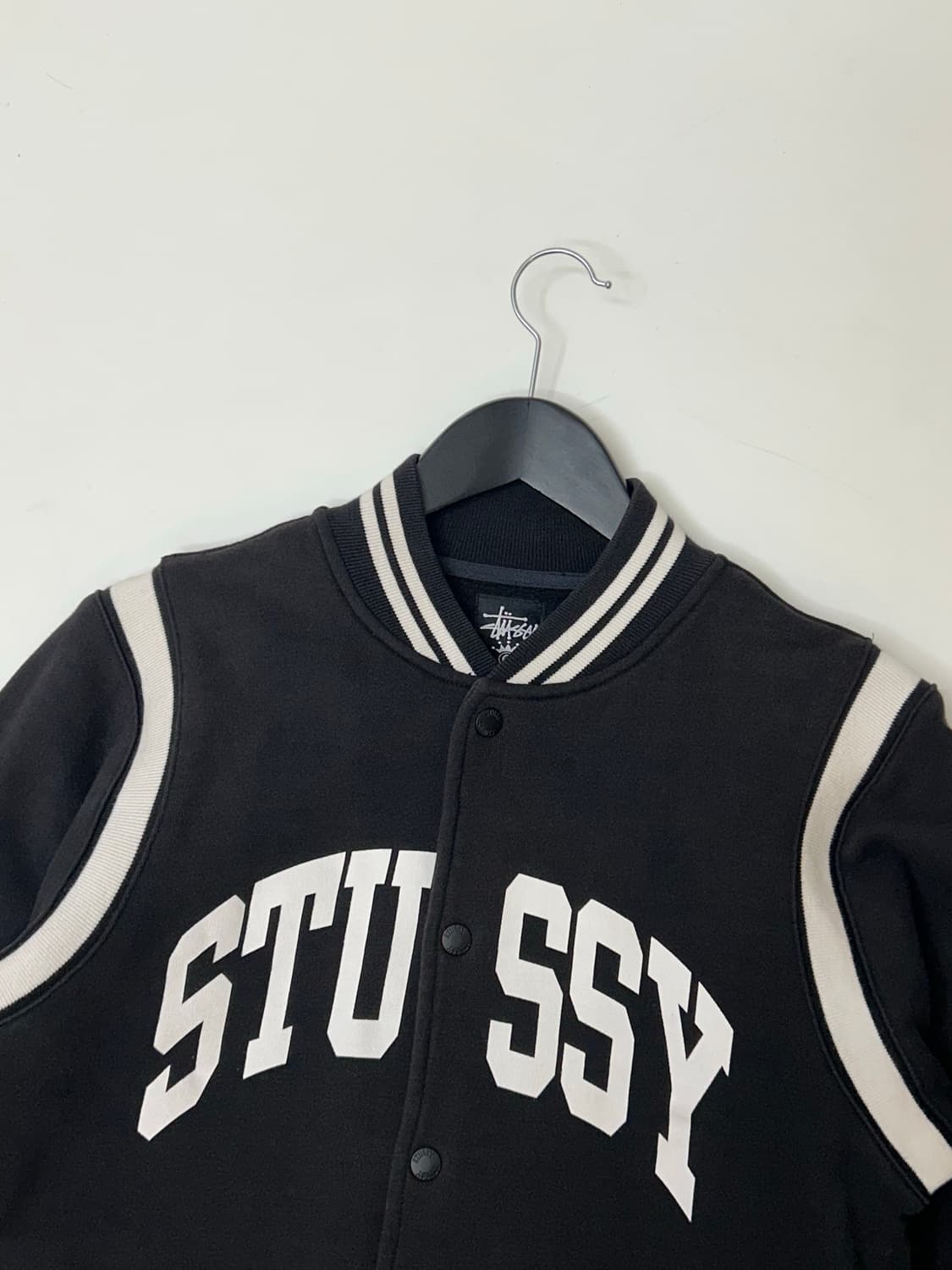 Stussy 스투시 블랙 바시티 자켓   상품이미지1