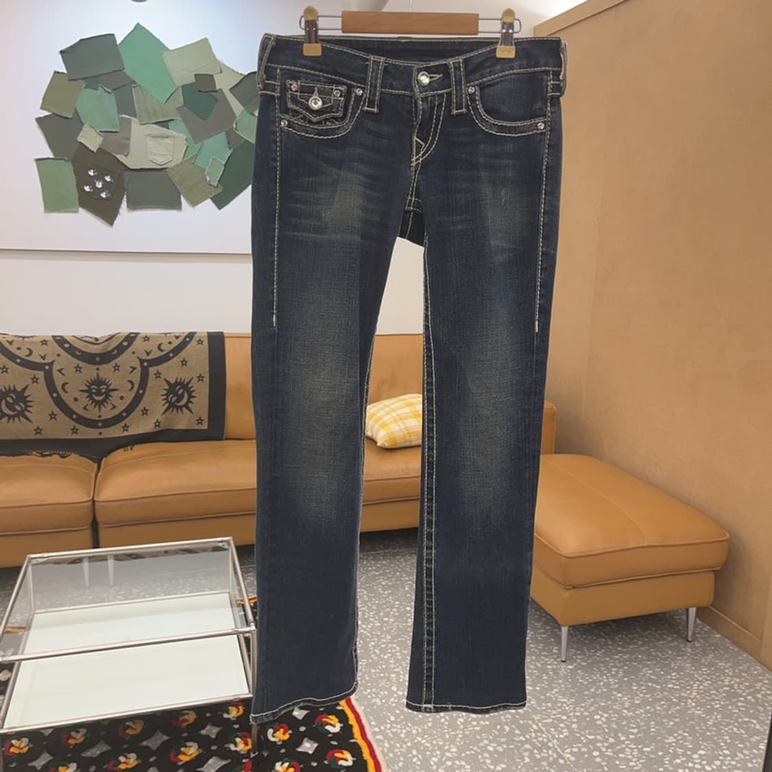 트루릴리젼 디스코빌리빅티 로우라이즈 데님 청바지 28인치 C07348 상품이미지3