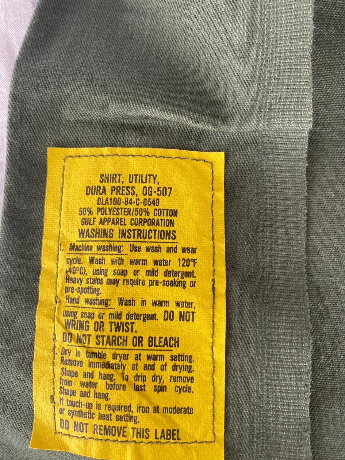 미군 og-507셔츠 상품이미지6