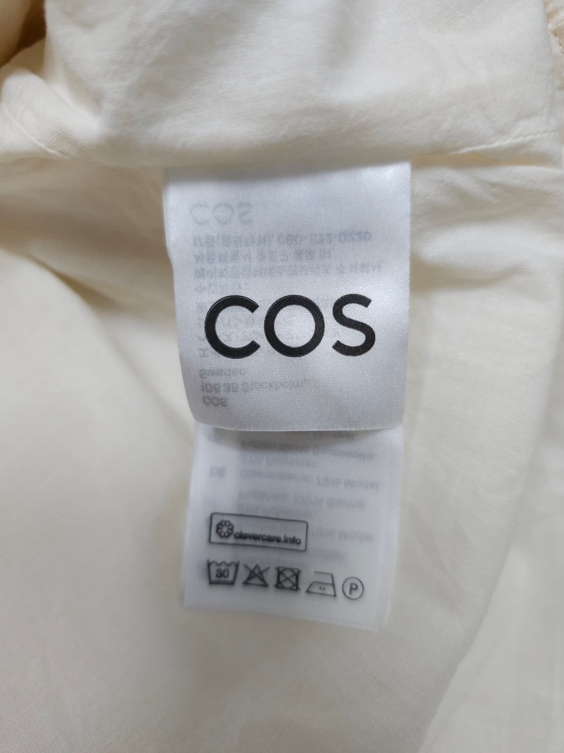 COS 코스 아이보리 퍼프 반팔 롱원피스 상품이미지8