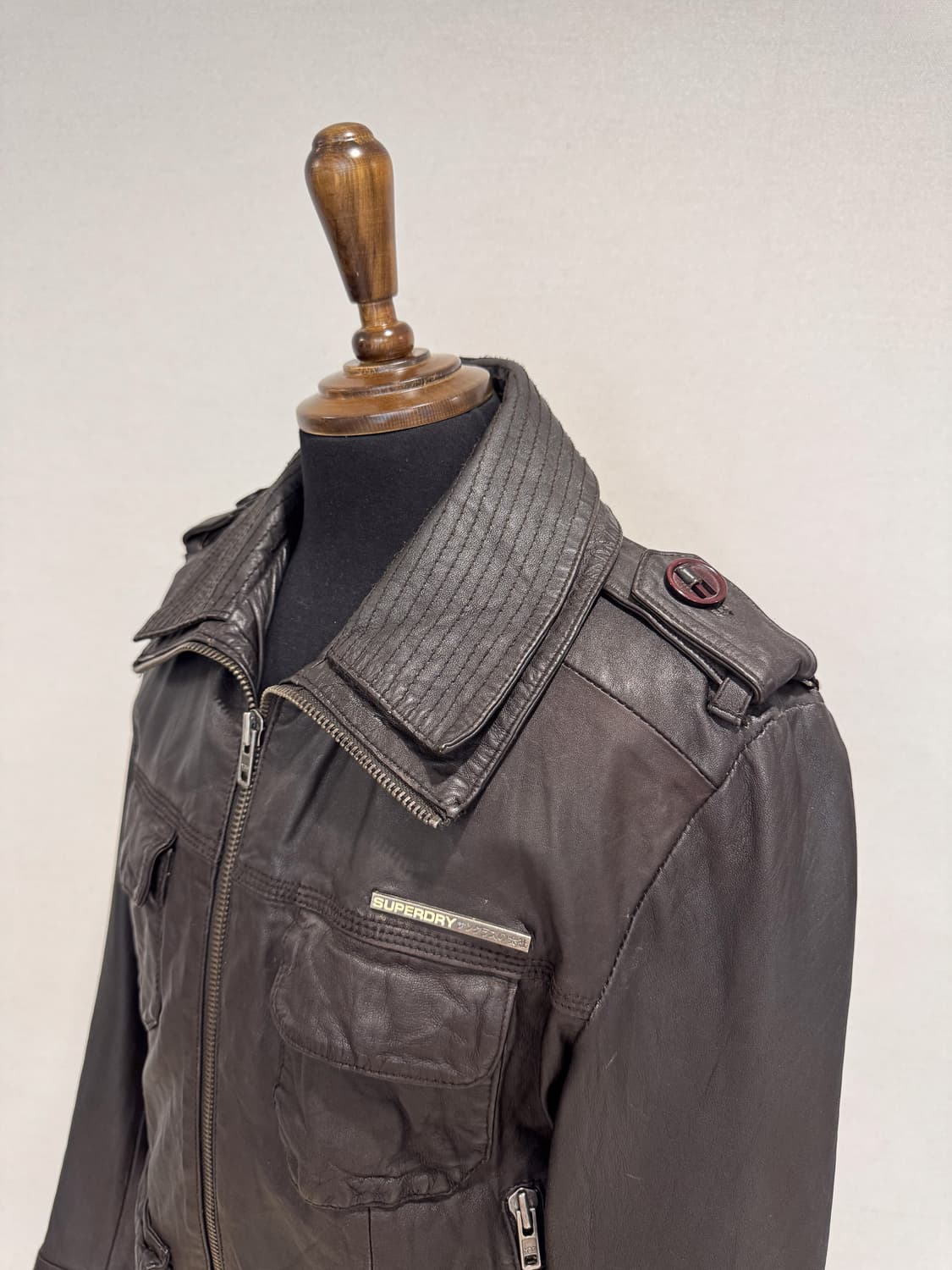 Superdry Originals 리얼 레더 필드 자켓 상품이미지6