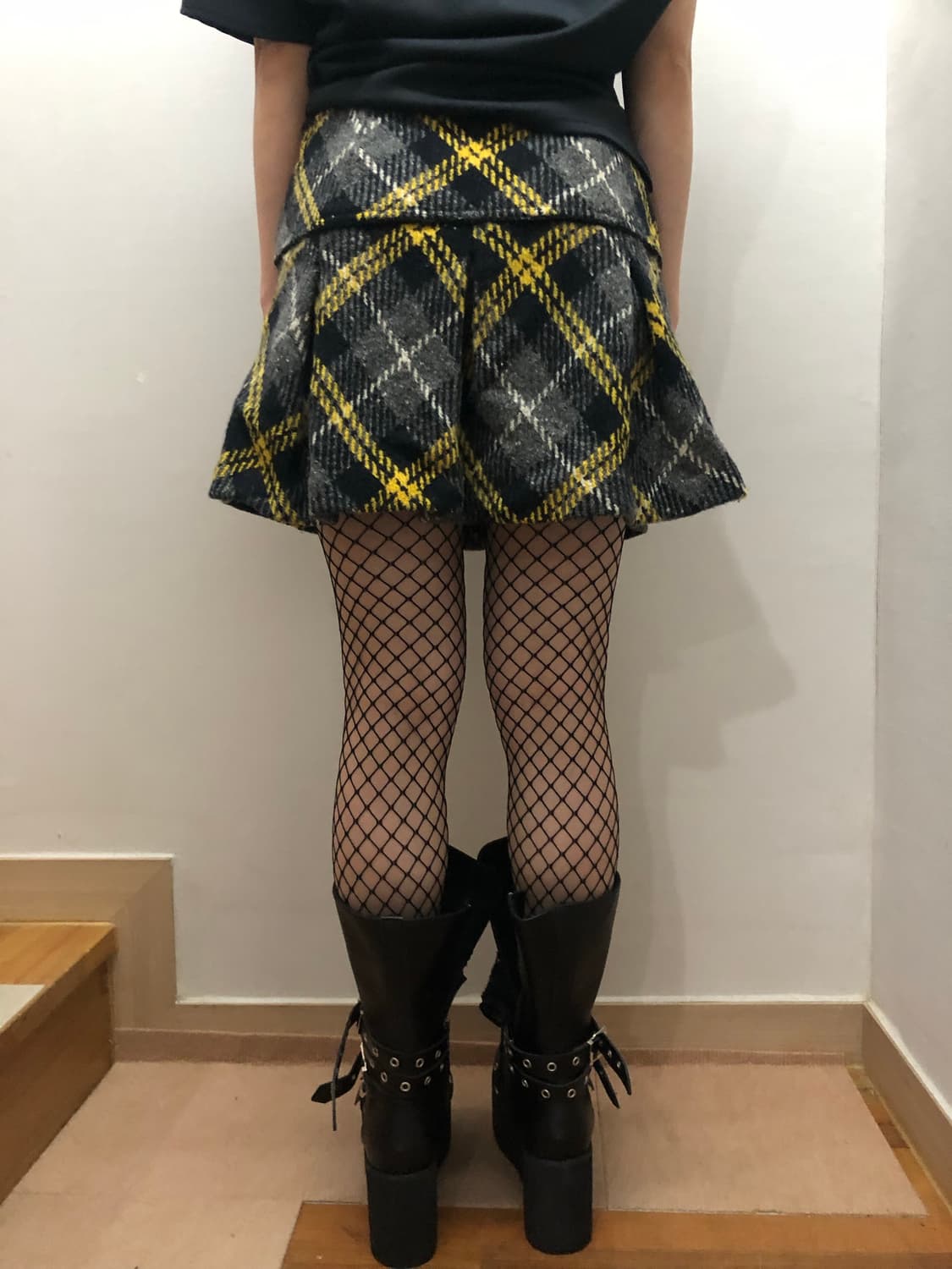 빈티지 티니위니 체크 플리츠 스커트 상품이미지9