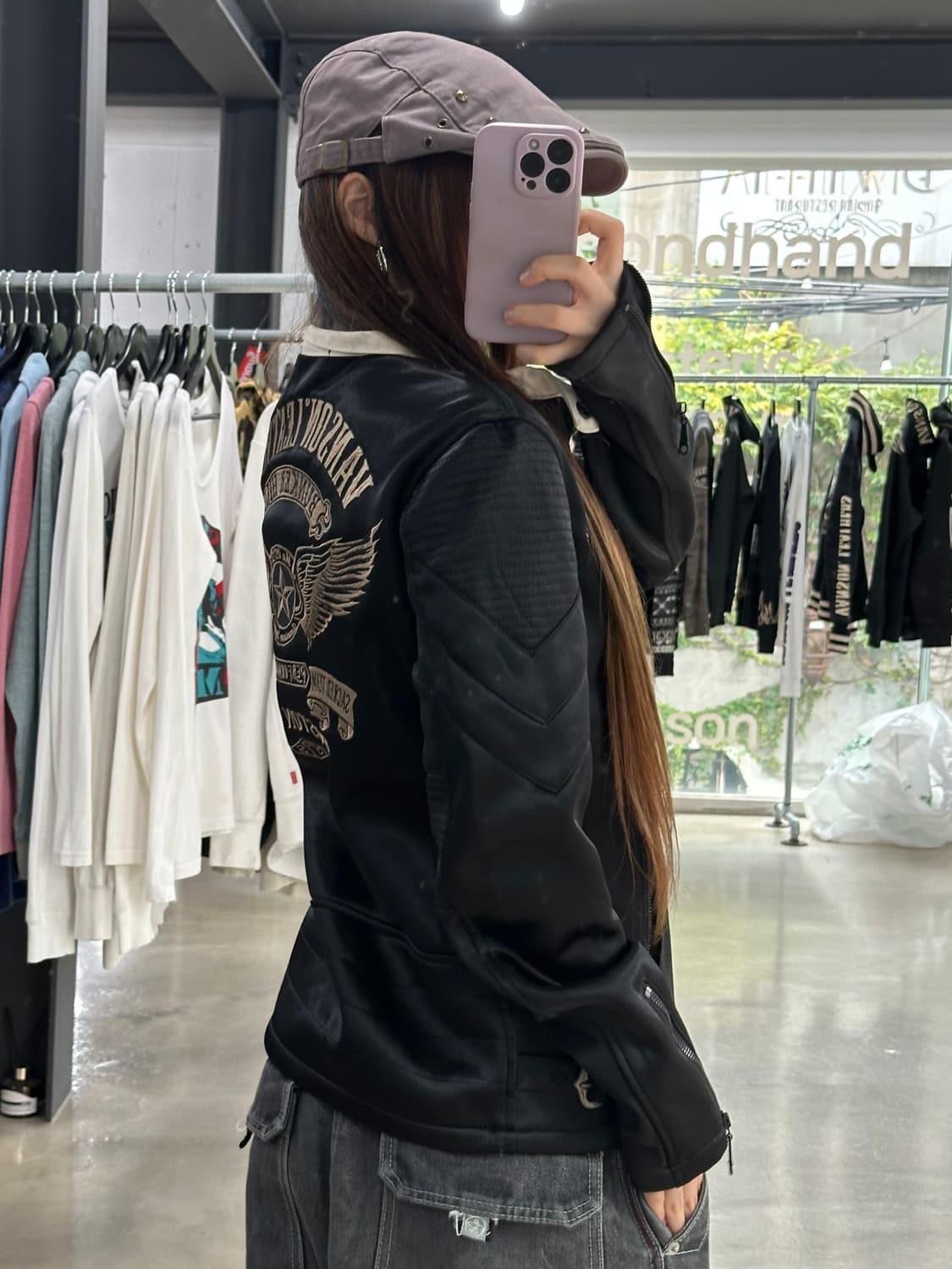 벤슨 스타윙 카모안감 넥버클 라이더 자켓 상품이미지5