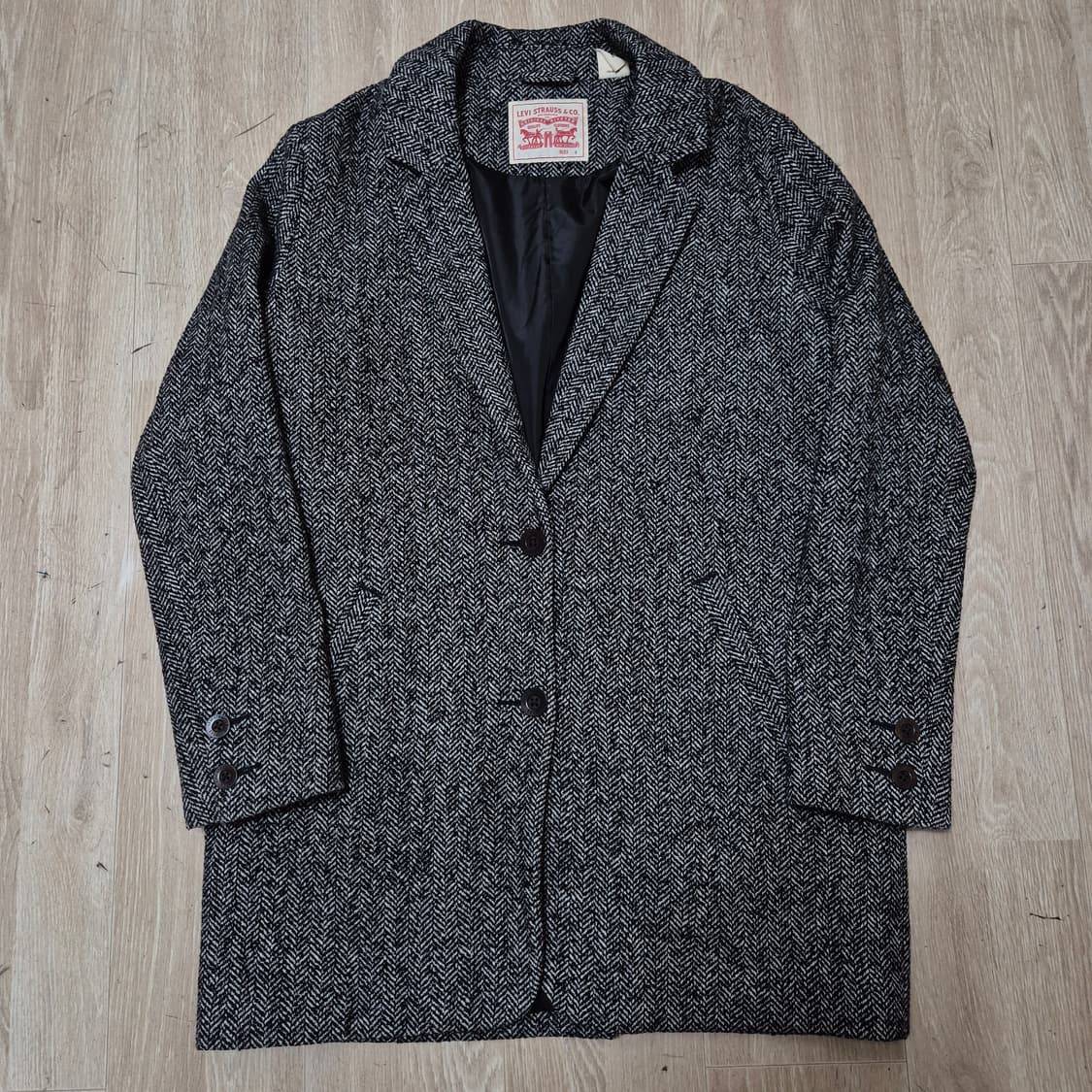 리바이스 스탠다드 모직 싱글 코트 S(90) 상품이미지1