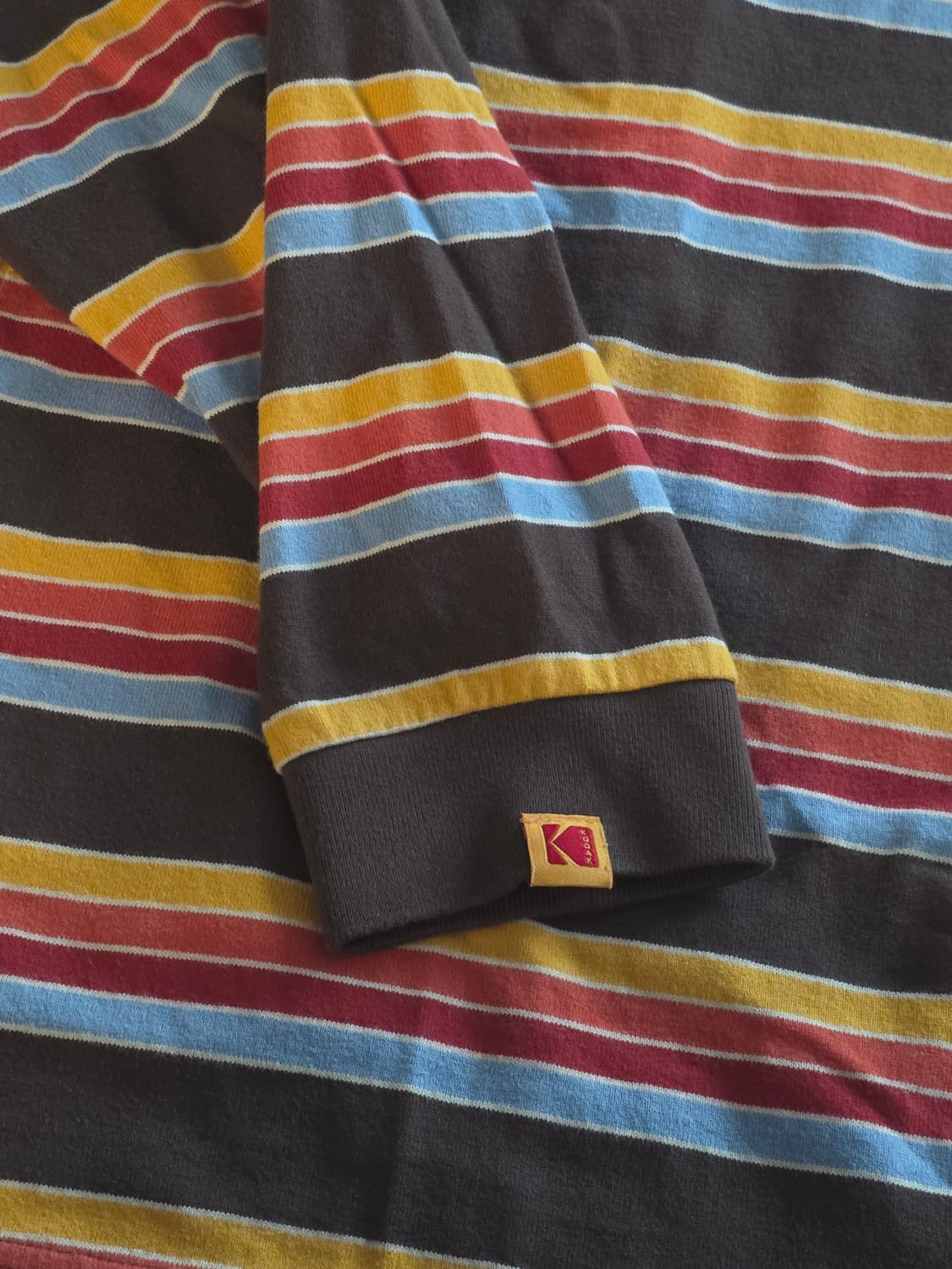 코닥어패럴 레인보우 스트라이프 롱슬리브 상품이미지3
