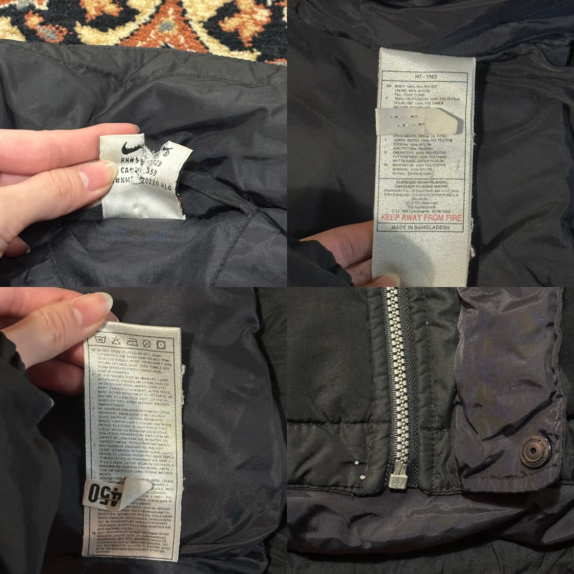 나이키 90s 올드스쿨 패딩 자켓 (XL-2XL) 덕다운 상품이미지9