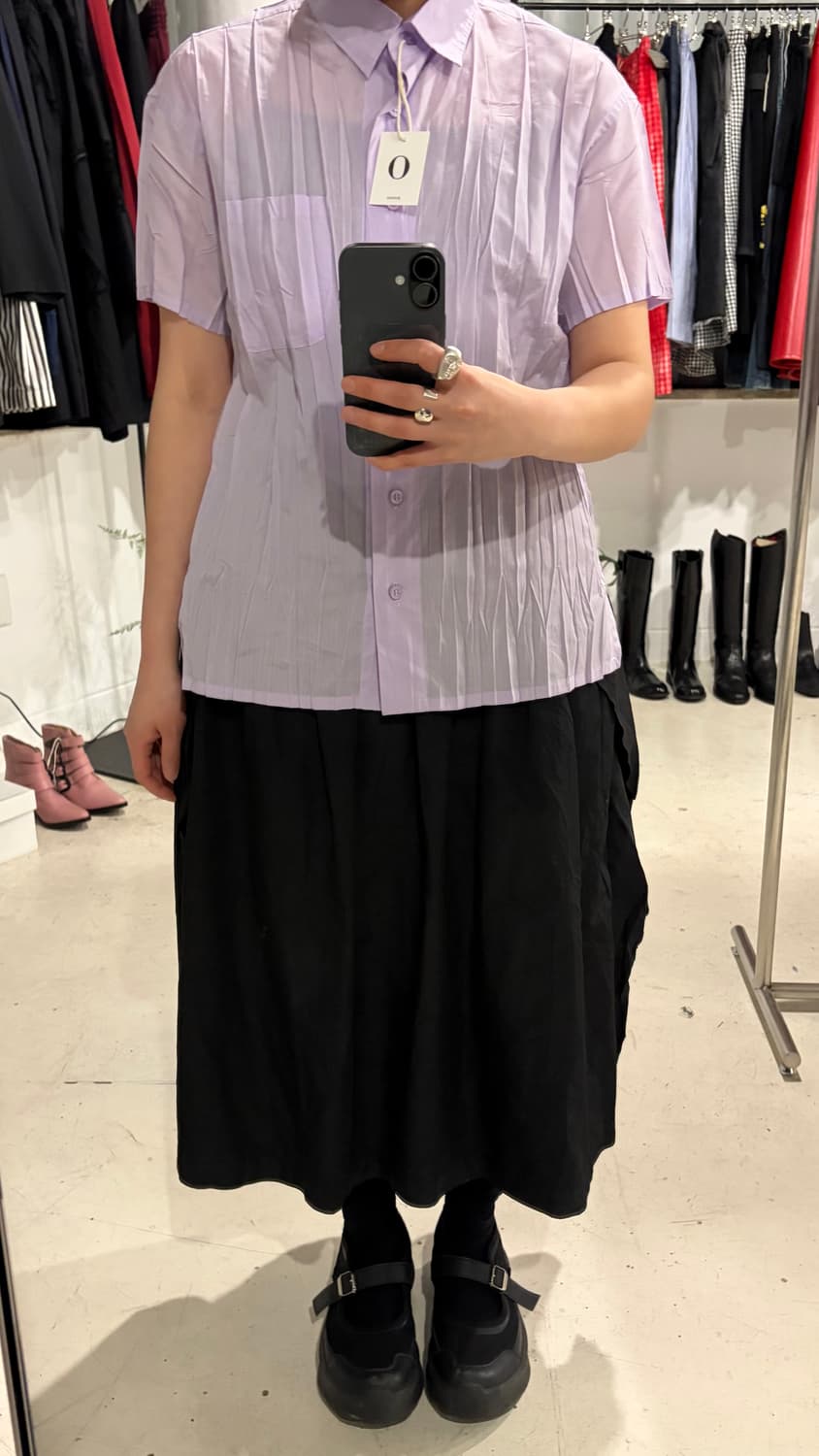 Wrinkle Pleats Blouse 상품이미지6
