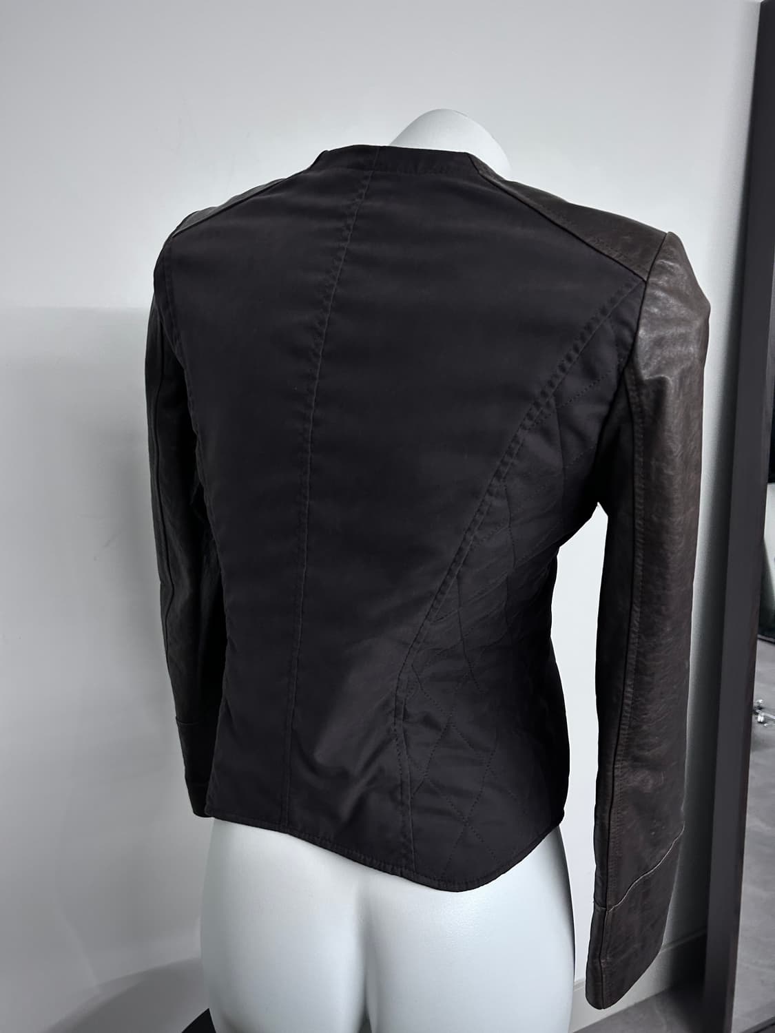 하이브리드 판넬 램스킨 자켓 상품이미지6