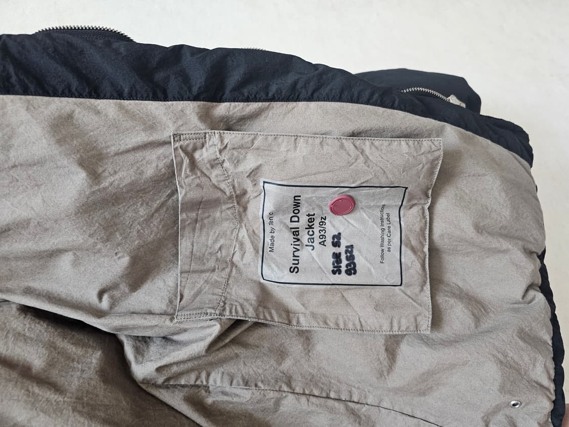 TenC 텐씨 서바이벌 다운 재킷 블랙 52사이즈 상품이미지3