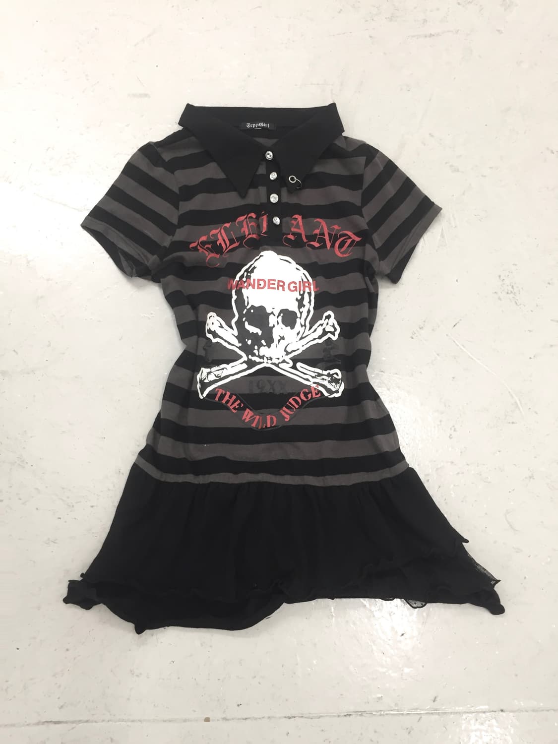 Punk detail pk pierced one-piece  상품이미지1