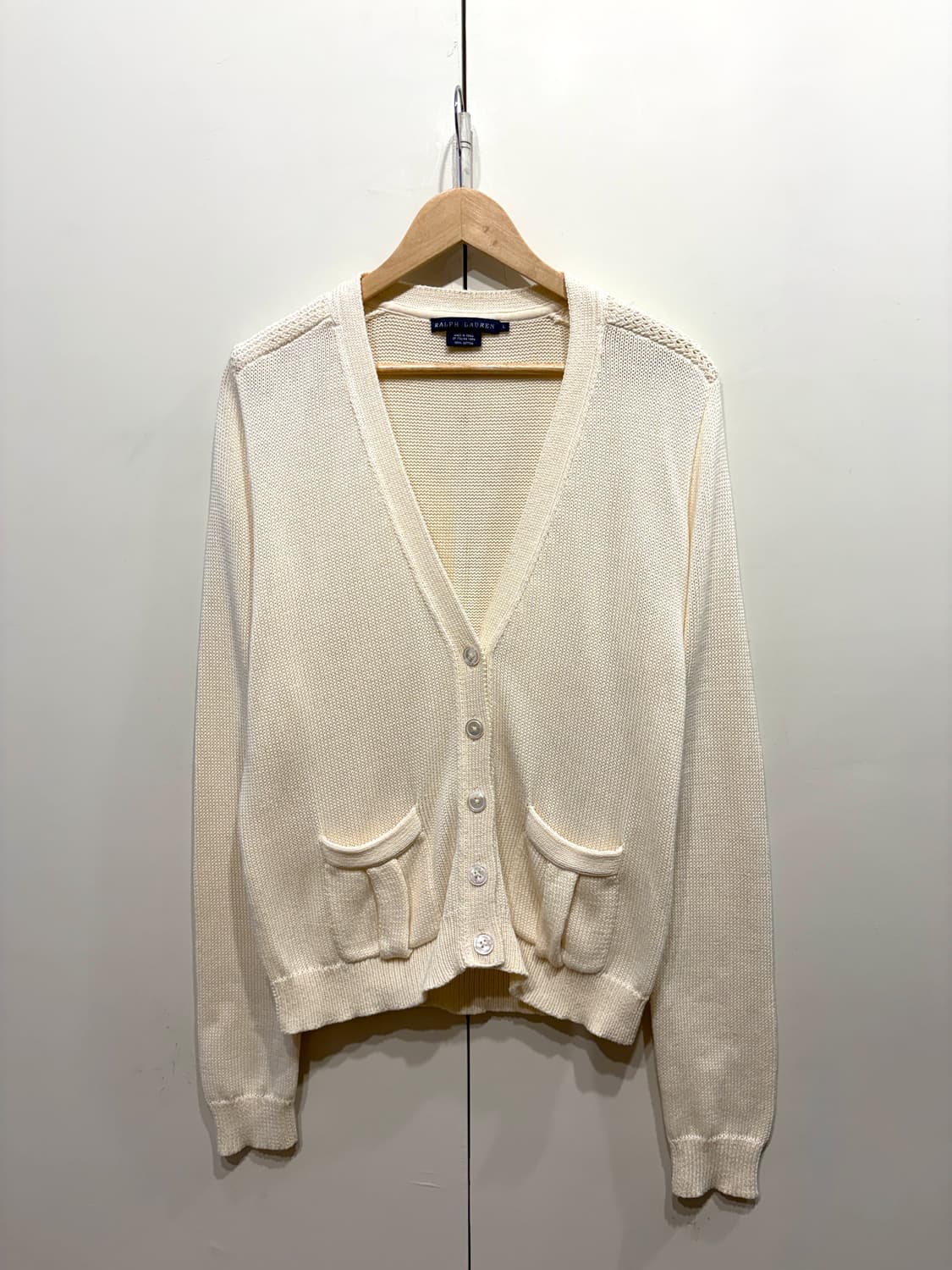 폴로 랄프로렌 아이보리 니트 가디건 상품이미지1