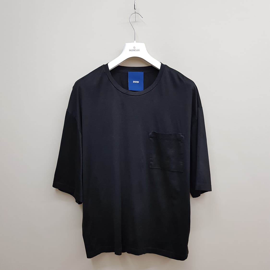 한섬 시스템 SYSTEM 포켓 오버핏 반팔 티셔츠 100사이즈 상품이미지1