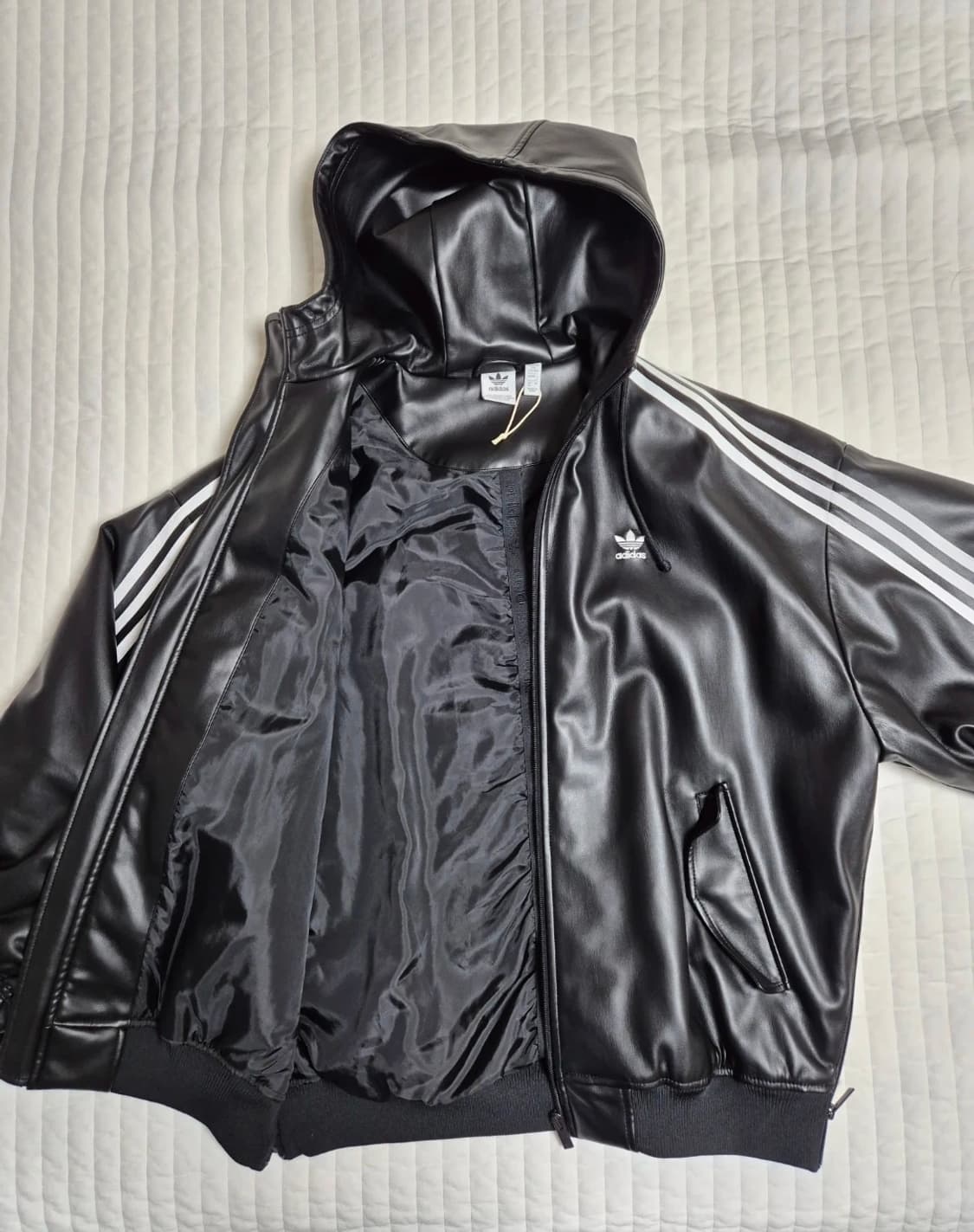아디다스 아디레니움 레더 자켓 블랙 M 사이즈 상품이미지2