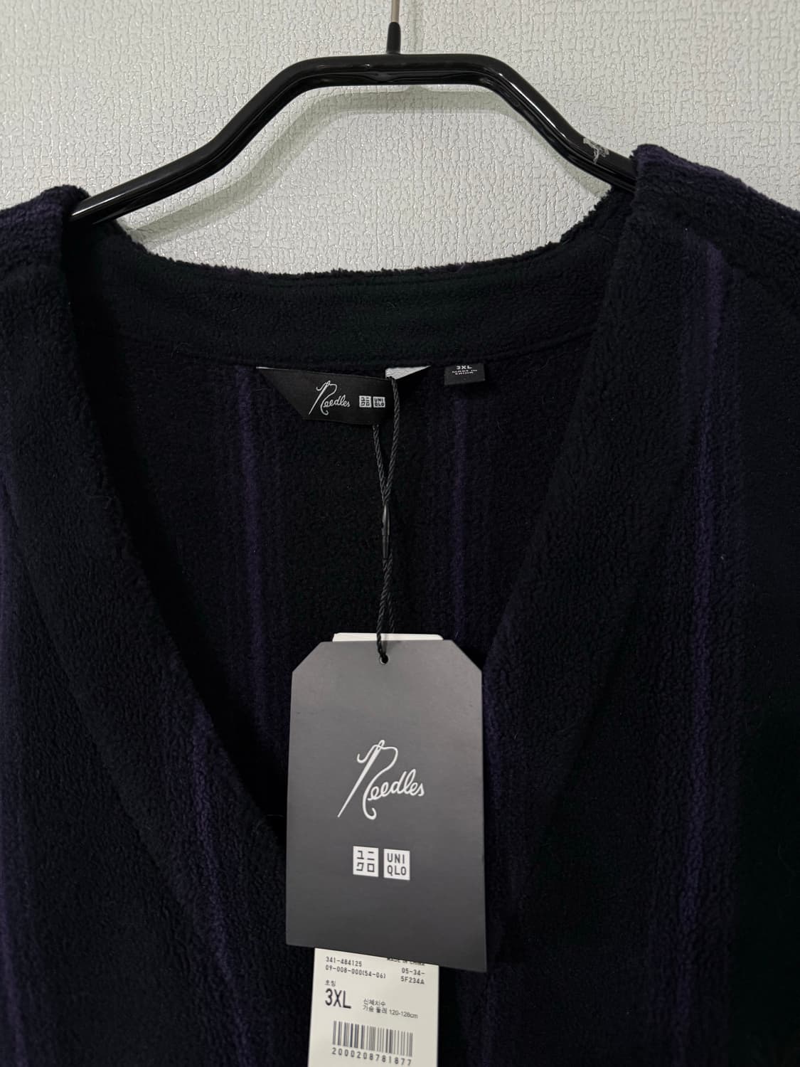 [XL] 유니클로 니들스 오버사이드 가디건 블랙 상품이미지3