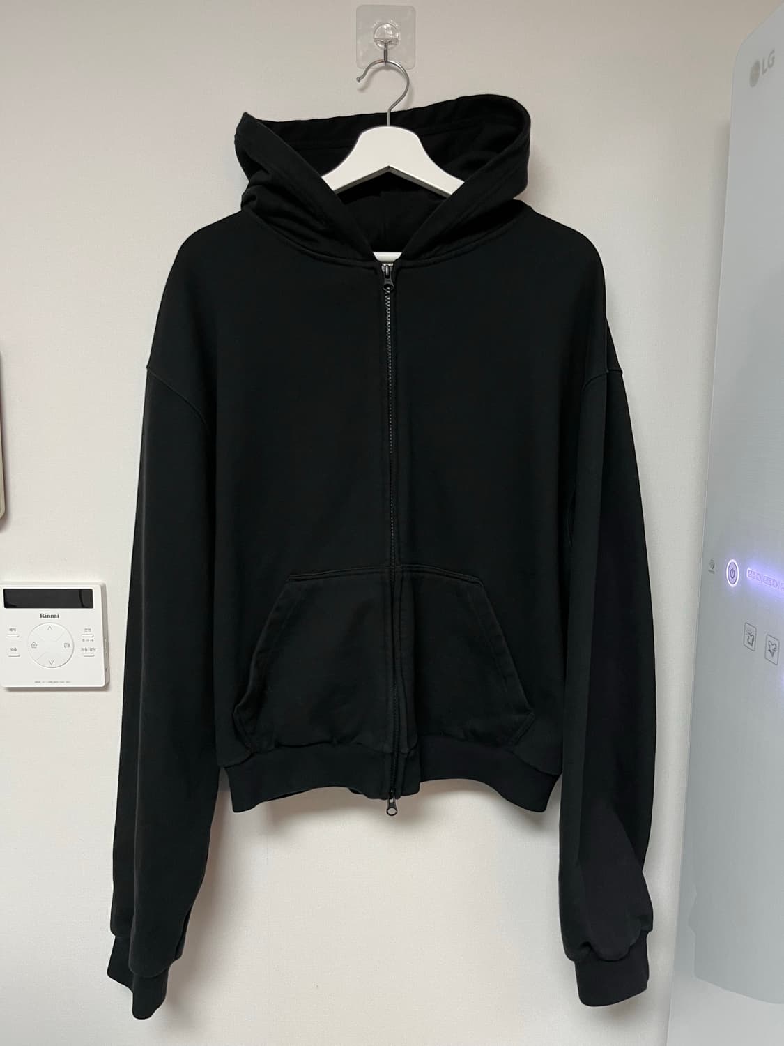 KOOMINSUNG 구민성 크롭 후드집업 상품이미지4