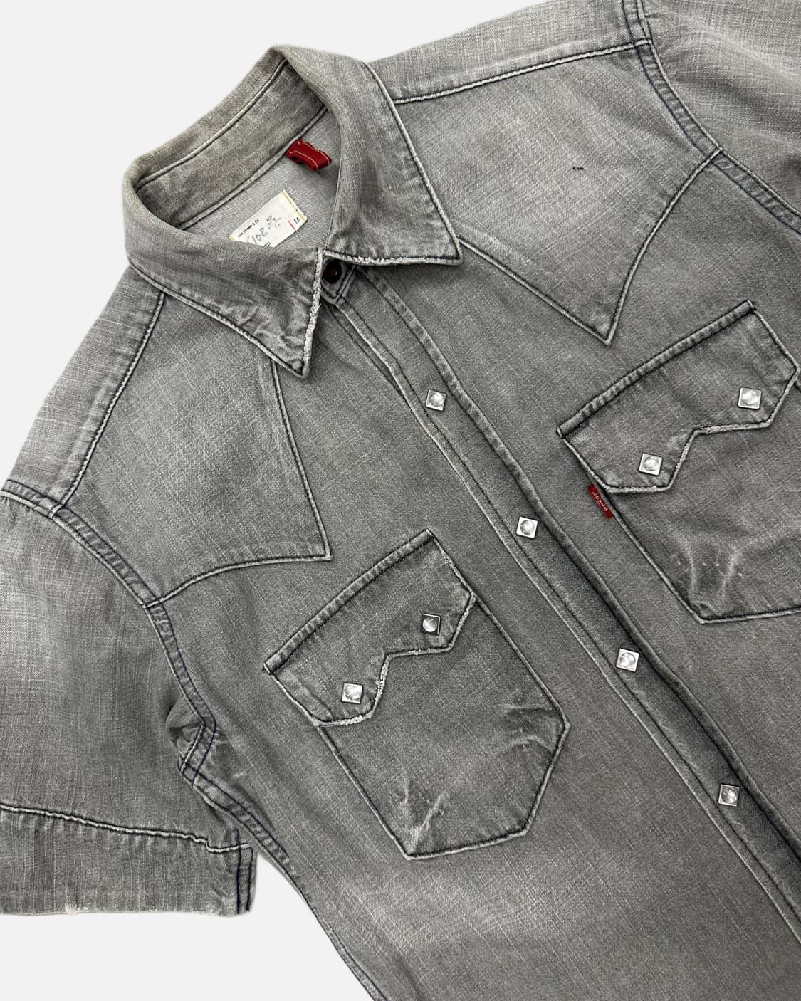 LEVI'S grey denim western shirt 상품이미지2