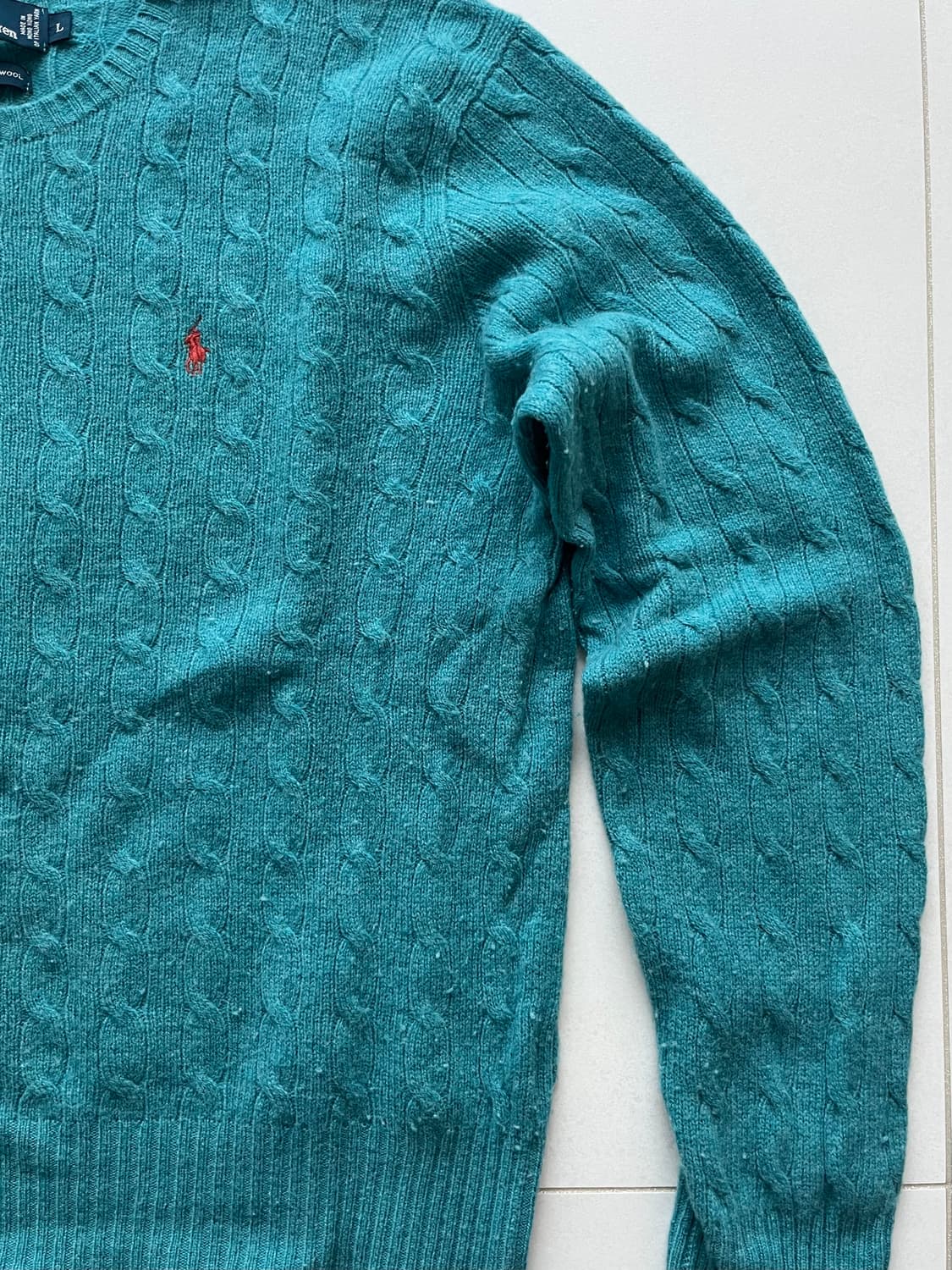 폴로 케이블 니트 상품이미지3