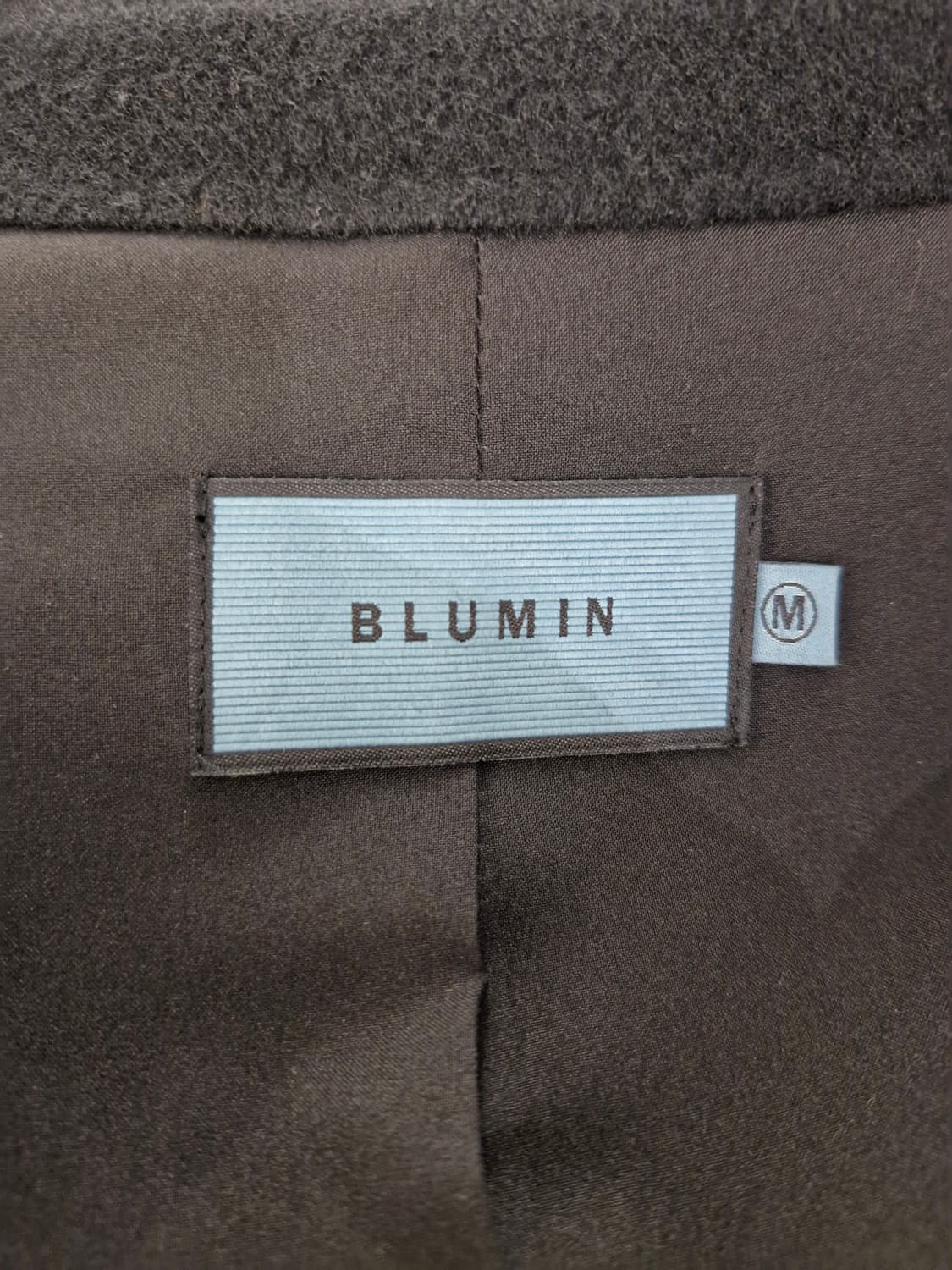 BLUMIN 블루민 로샤슬릿 핸드메이드 울 코트(m) 상품이미지5